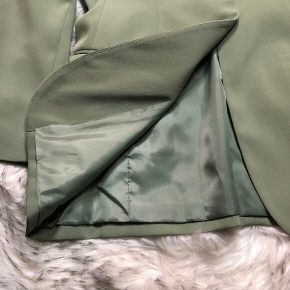 Vintage Deadstock 90s Sag Harbor NWT Pistachio Green Seasonless Twill Blazer - Picture 13 of 16